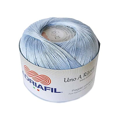 Uno A Ritorto Tit. 16 - Cotone sottile per uncinetto Col. 09 Azzurro baby