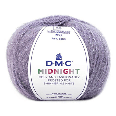 DMC Midnight - filato con lurex argento