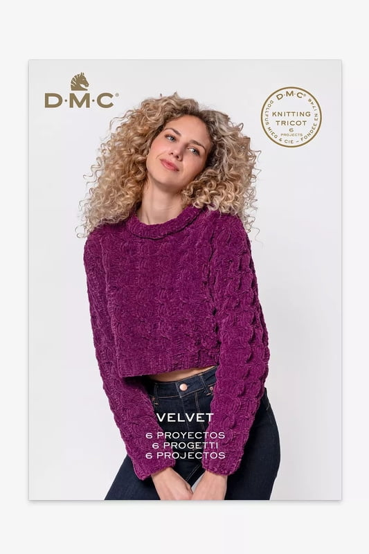 Rivista DMC Knit Tricot Velvet 6 Progetti Rivista DMC Knit Tricot Velvet 6 Progetti