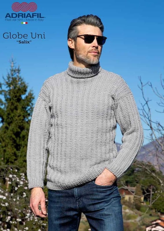 Maglione Uomo Salix con filato Globe Uni