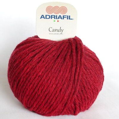 Candy - Filato in lana grossa Col. 50 Rosso