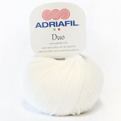 Dum Comfort - Filato in lana e cotone insieme Col. 68 Bianco
