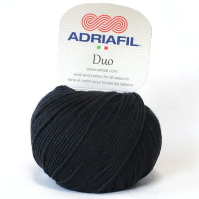 Dum Comfort - Filato in lana e cotone insieme Col. 75 Nero