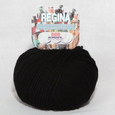 Regina - pura lana merinos 50 gr Col. 01 nero Regina - pura lana merinos 50 gr Col. 01 nero