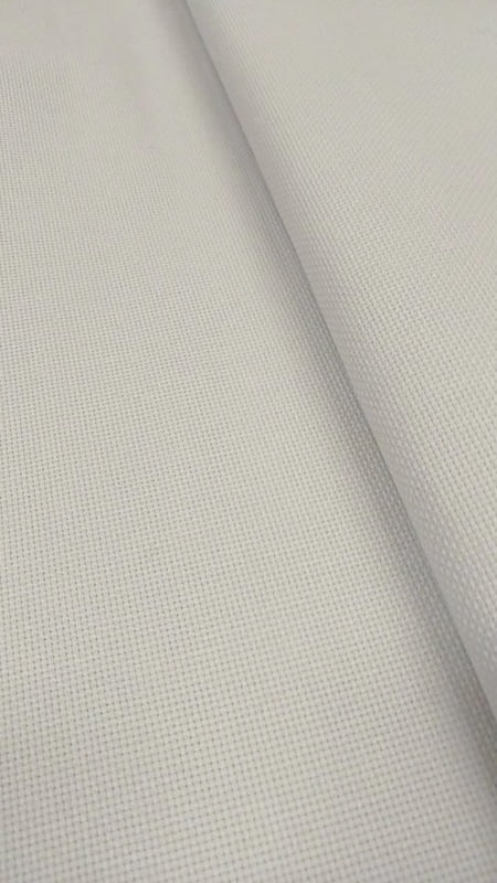 Tela Aida Zweigart 44 quadretti, alta 170 cm colore grigio perla Tela Aida Zweigart 44 quadretti, alta 170 cm colore grigio perla