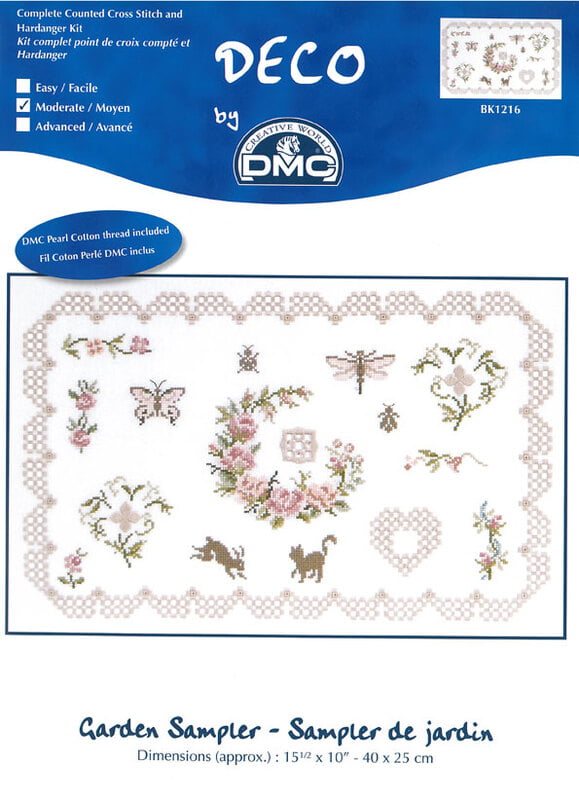Kit Punto Croce Lino - Garden Sampler Kit Punto Croce Lino - Garden Sampler