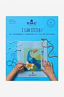 VERVACO Set Ricamo Punto Croce Kit Ricamo Principianti Piccolo Scoiattolo Educativo attività Creative ca. 12,5 x 16 cm Canovaccio per Punto Croce Prestampato Set Fai da Te Passatempi Creativi