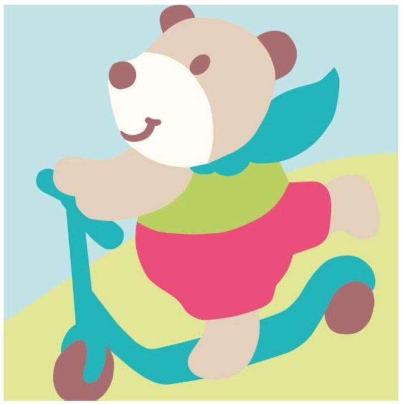 Kit Mezzo Punto Baby Orsetto su Monopattino Kit Mezzo Punto Baby Orsetto su Monopattino