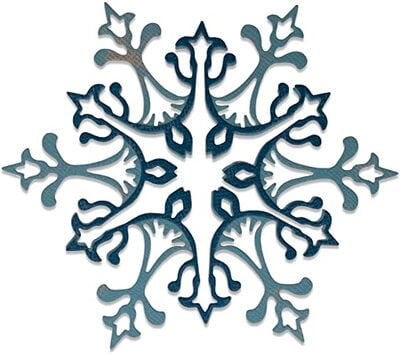 Fiocco di Neve Spettacolare - Fustella per Carta Sizzix da 2pz