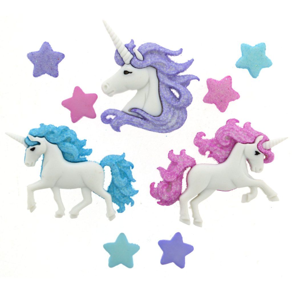 Bottoni Dress it Up - Magical Unicorns, 20147