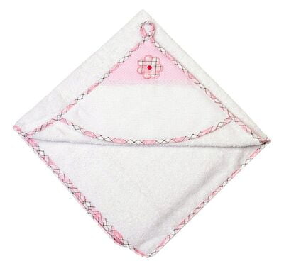 Collezione Orso a Pois - Babycape quadrato da ricamare a punto croce