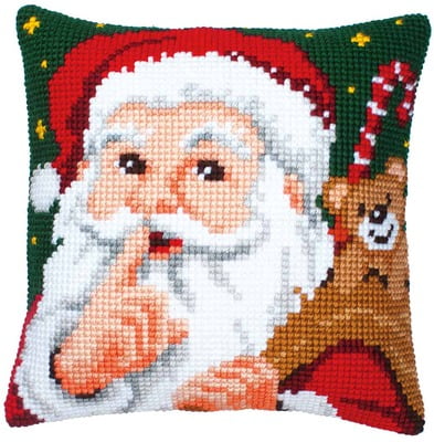 Cuscino da ricamare Babbo Natale Var. 139 di Vervaco Cuscino da ricamare Babbo Natale Var. 139 di Vervaco