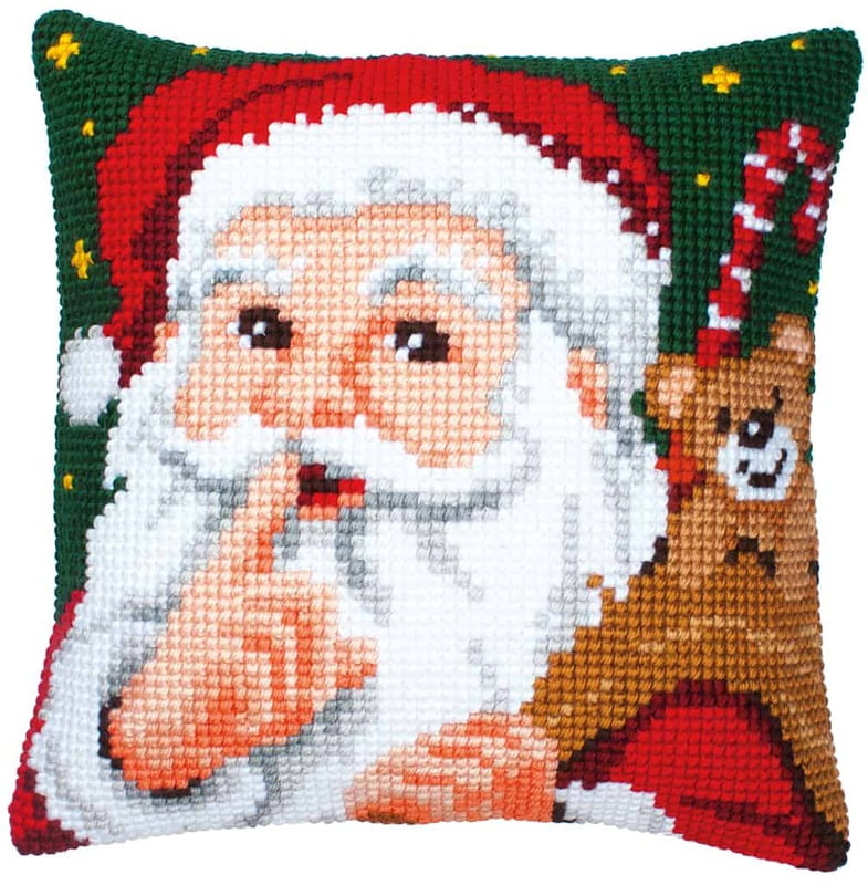 Cuscino da ricamare Babbo Natale Var. 139 di Vervaco Cuscino da ricamare Babbo Natale Var. 139 di Vervaco