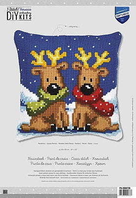 Le Renne di Babbo Natale - Cuscino By Vervaco, come appare la confezione Le Renne di Babbo Natale - Cuscino By Vervaco, come appare la confezione