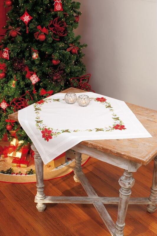Tovaglia Ghirlanda di Natale 80x80 CM, 16666 Tovaglia Ghirlanda di Natale 80x80 CM, 16666