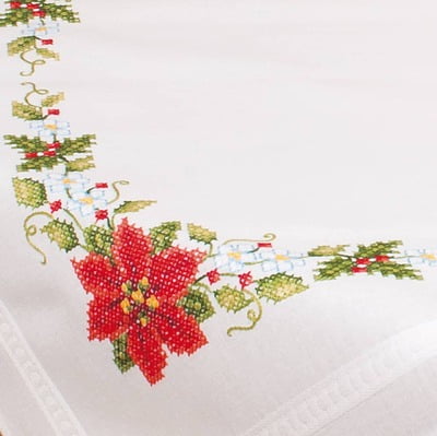 Tovaglia Ghirlanda di Natale 80x80 CM, 16666 Tovaglia Ghirlanda di Natale 80x80 CM, 16666