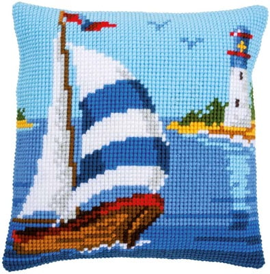 Cuscino da ricamare La Mia Casa al Mare dis. 2