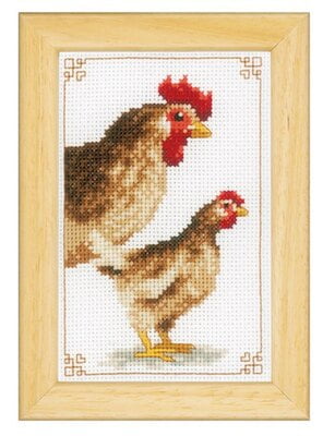 Kit Punto Croce 3 Galline 3 PZ, 10626 Kit Punto Croce 3 Galline 3 PZ, 10626