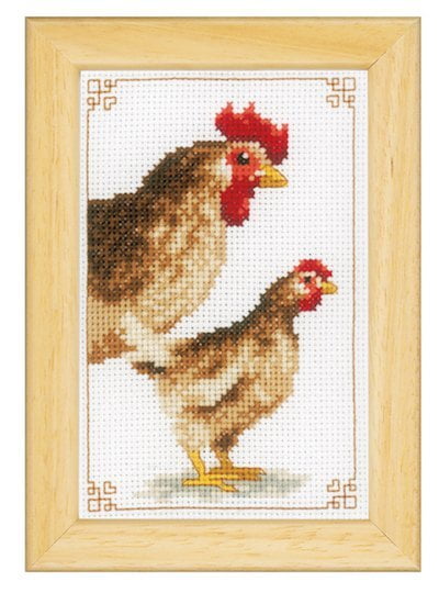 Kit Punto Croce 3 Galline 3 PZ, 10626 Kit Punto Croce 3 Galline 3 PZ, 10626