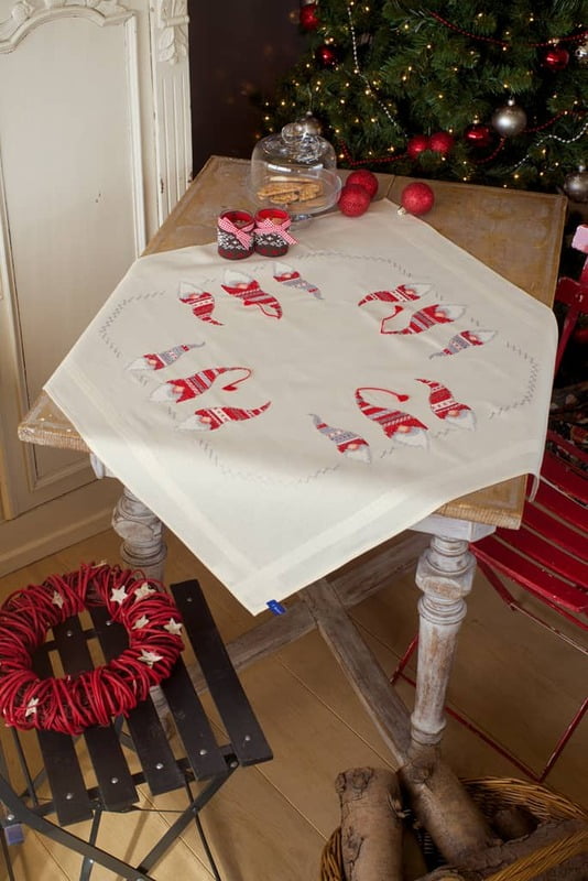 Tovaglietta 80x80 cm - Buffo Babbo Natale