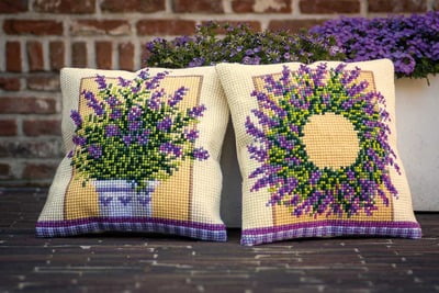 Cuscino con lavanda dis. 1 Cuscino con lavanda dis. 1