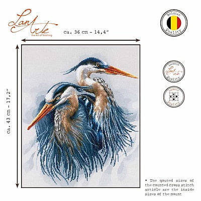 Lanarte Kit Ricamo Punto Croce Great Blue