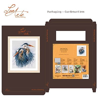 Lanarte Kit Ricamo Punto Croce Great Blue