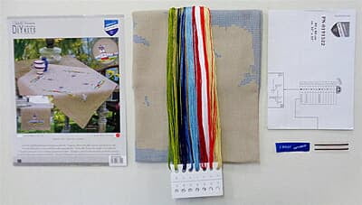 Il Faro - Tovaglietta Punto Croce Prestampato 80x80 cm Il Faro - Tovaglietta Punto Croce Prestampato 80x80 cm