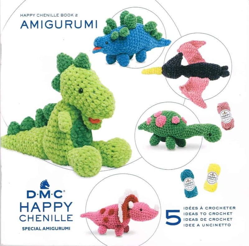 DMC Happy Chenille Book - Speciale Amigurumi nr. 2 Dinosauri
