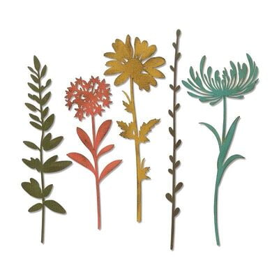 Fustella Thinlits Tim Holtz - Fiori Selvatici Fustella Thinlits Tim Holtz - Fiori Selvatici
