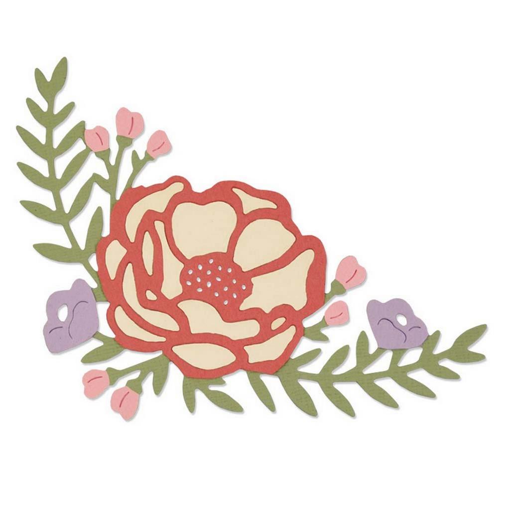 Peonia Fustella Sizzix Thinlits Peonia Fustella Sizzix Thinlits