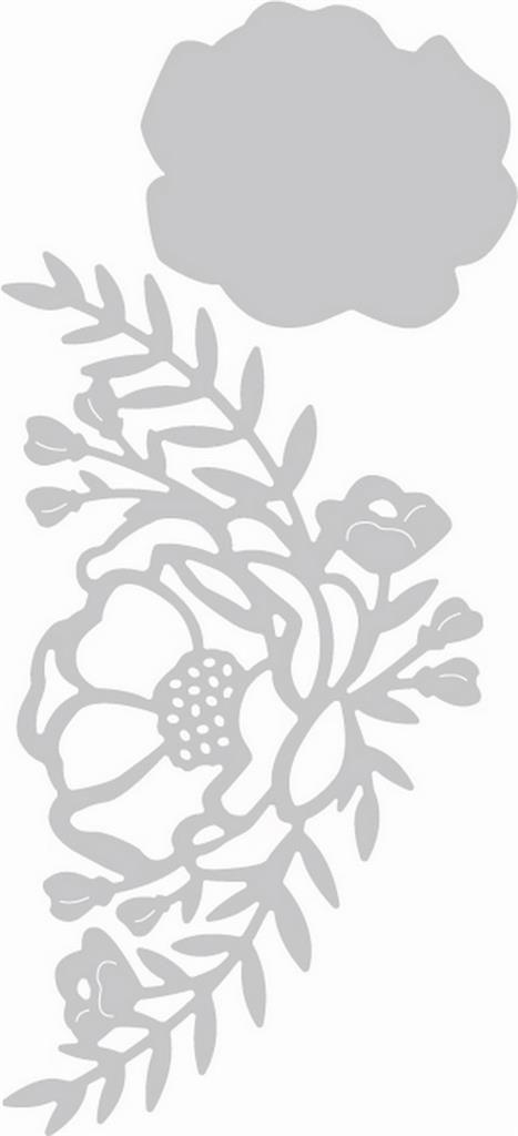 Peonia Fustella Sizzix Thinlits Peonia Fustella Sizzix Thinlits