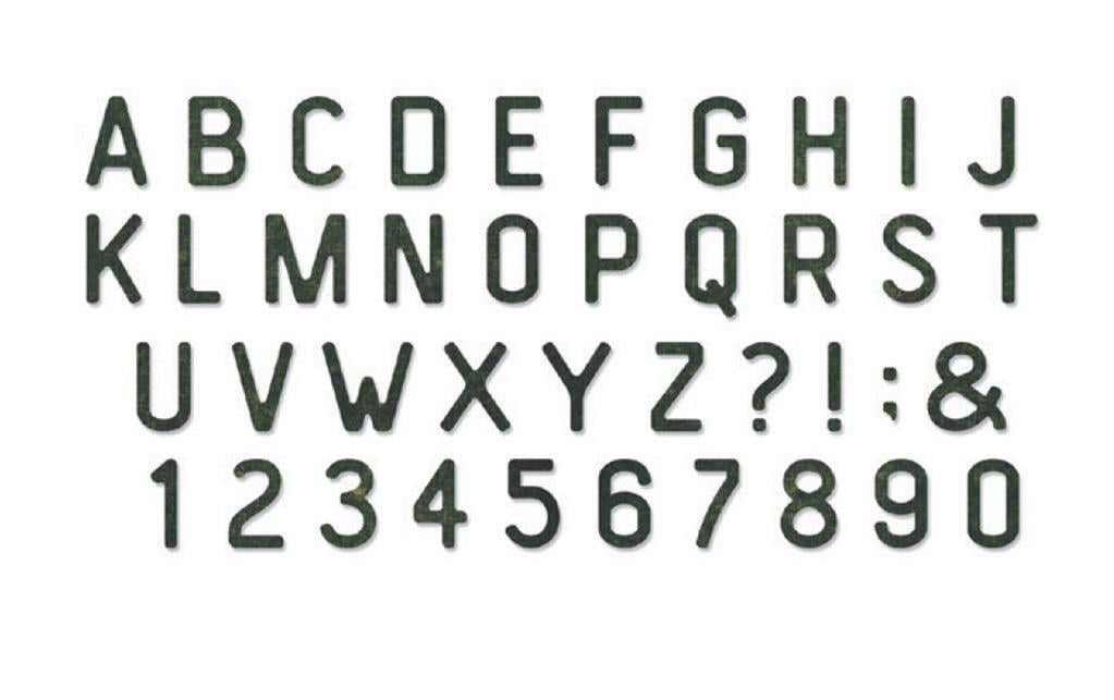 FUSTELLA SOTTILE PER MACCHINA FUSTELLATRICE SCRITTE & DECORAZIONI WILER - DALMASSO 24