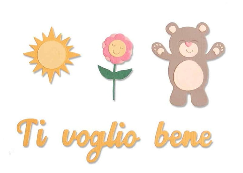 Fustella per carta Ti Voglio Bene Fustella per carta Ti Voglio Bene