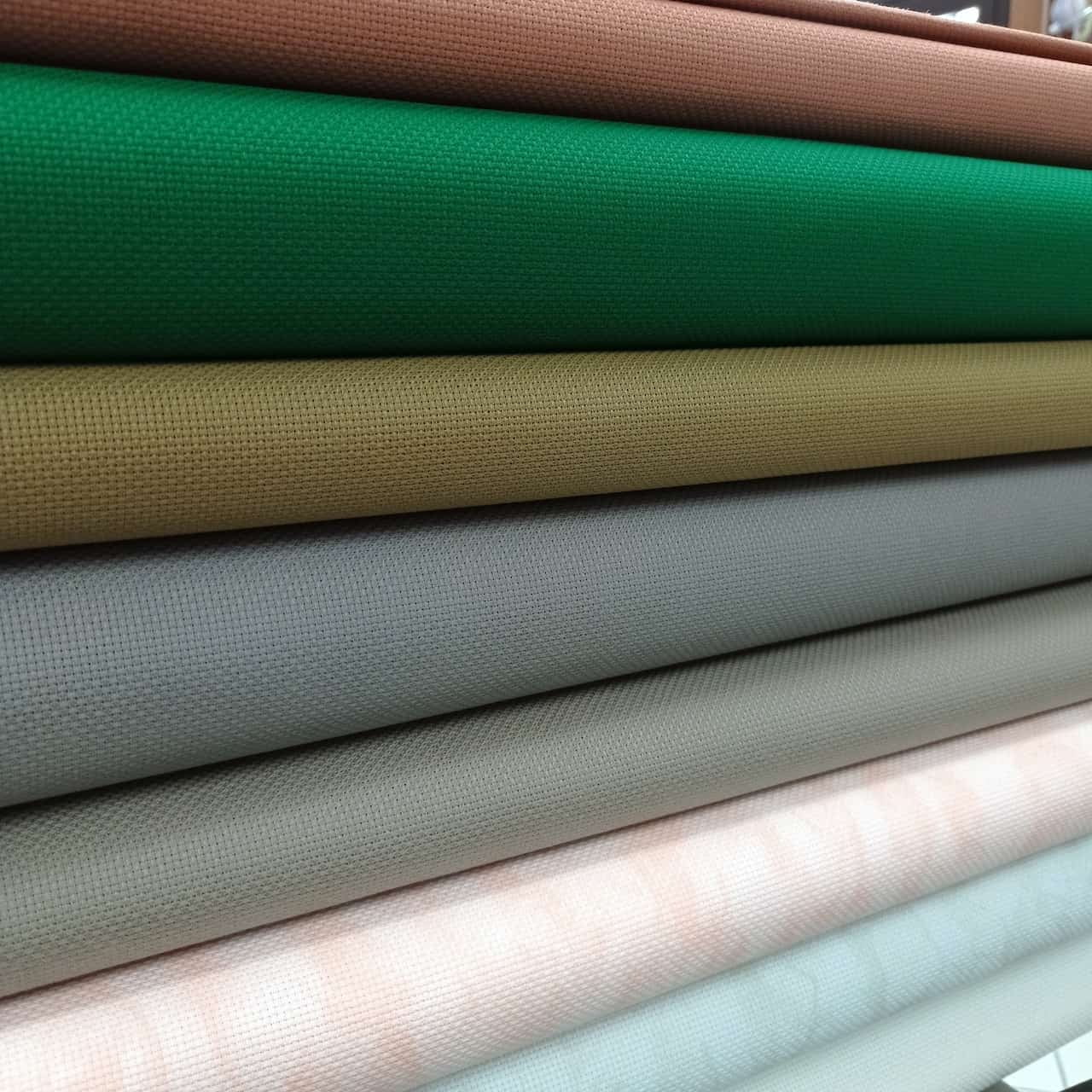 Zweigart Tela Aida bianca (100) 14 punti, misura 55 cm x 50 cm